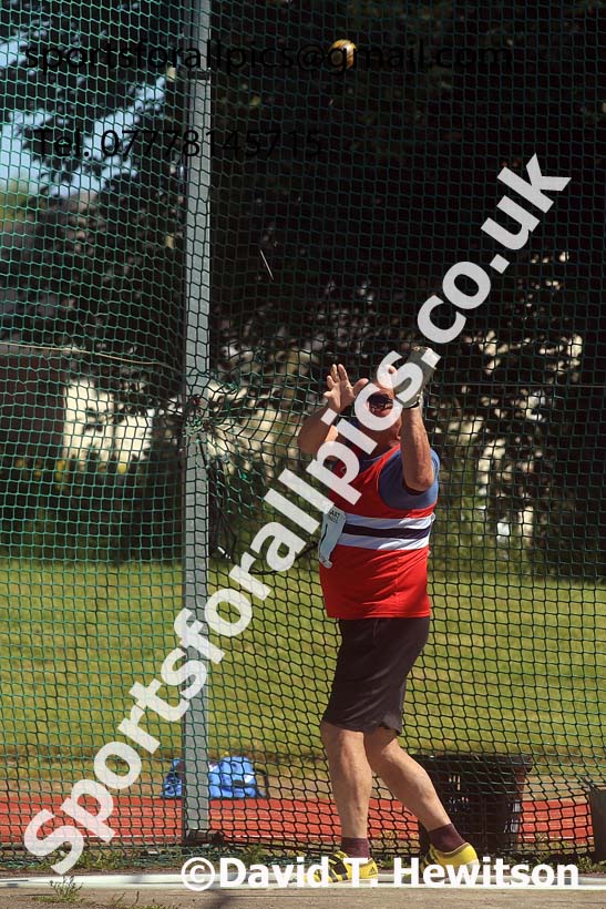 Mens hammer, 2024 NE Masters Track and Field Champs., Monkton Stadium, Jarrow.  Photo: David T. Hewitson/Sports for All Pics